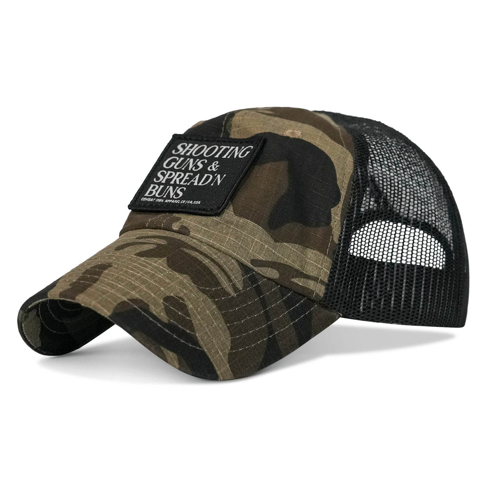 Shooting Guns and Spreading Buns Patch Ripstop Hat - One Revolver Surfboards