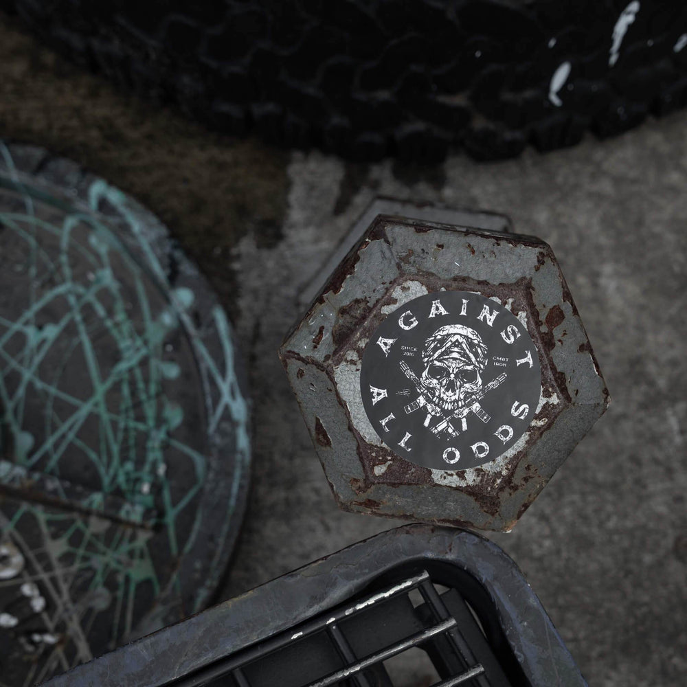 Against All Odd's Skull Decal - One Revolver Surfboards