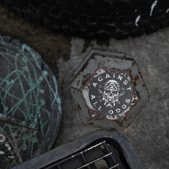 Against All Odd's Skull Decal - One Revolver Surfboards