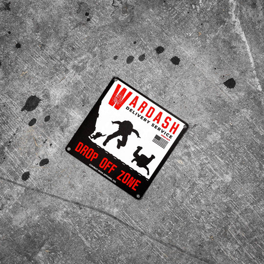 Wardash Delivery Wall Mounting Metal Sign - One Revolver Surfboards