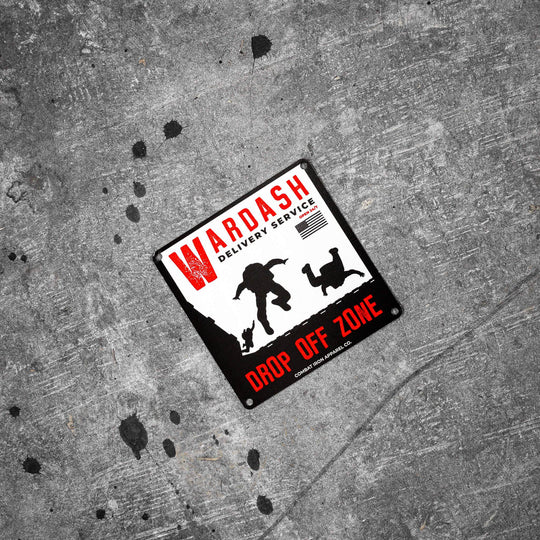 Wardash Delivery Wall Mounting Metal Sign - One Revolver Surfboards