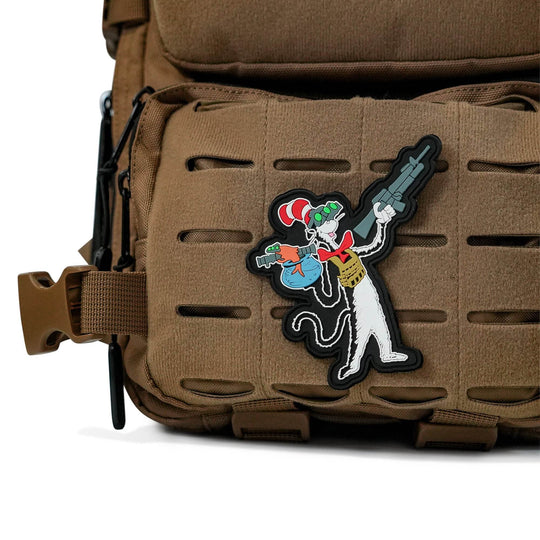 Cat with a Gat Pvc Patch - One Revolver Surfboards