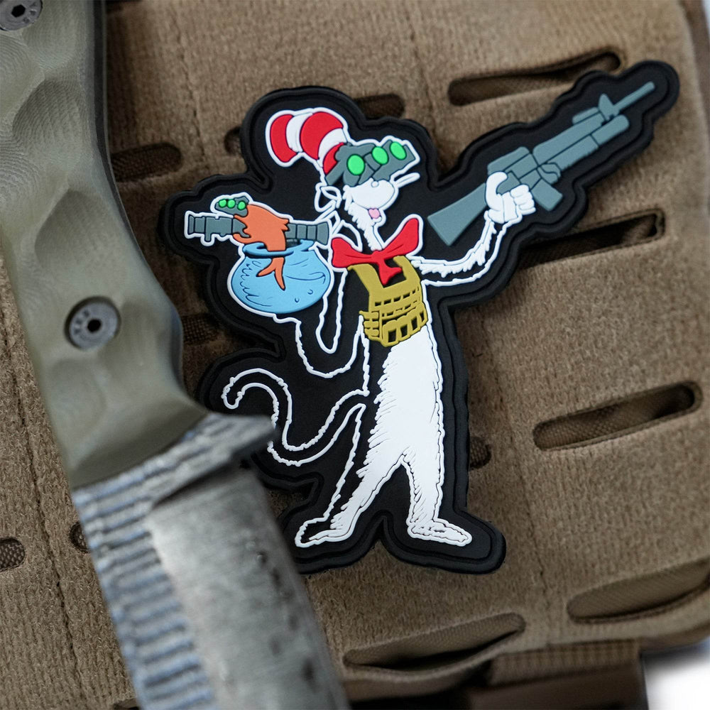 Cat with a Gat Pvc Patch - One Revolver Surfboards