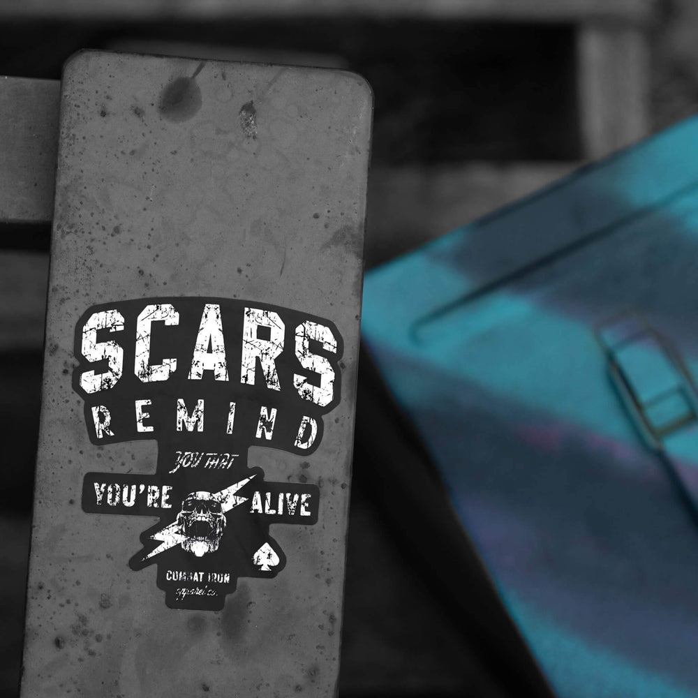 Scars Remind You That You're Alive Decal - One Revolver Surfboards