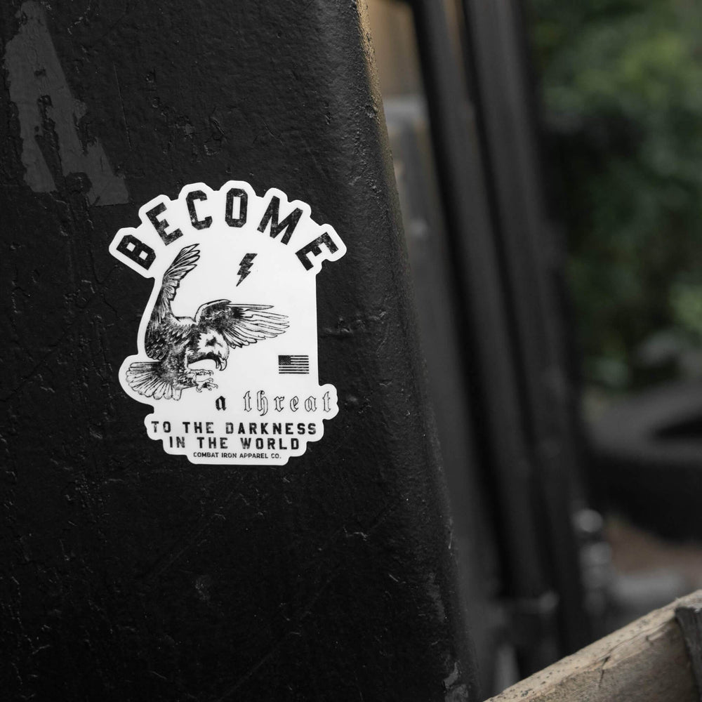 Become A Threat To The Darkness Of The World Decal - One Revolver Surfboards