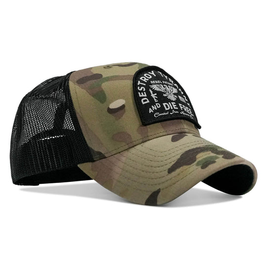 Destroy Tyranny and Die Free Patch Snapback - One Revolver Surfboards