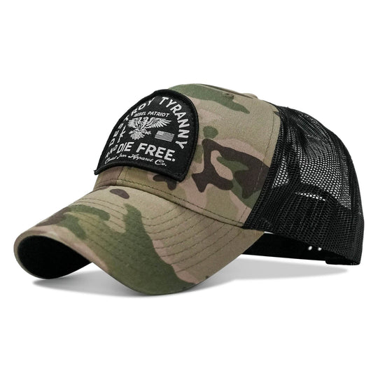 Destroy Tyranny and Die Free Patch Snapback - One Revolver Surfboards