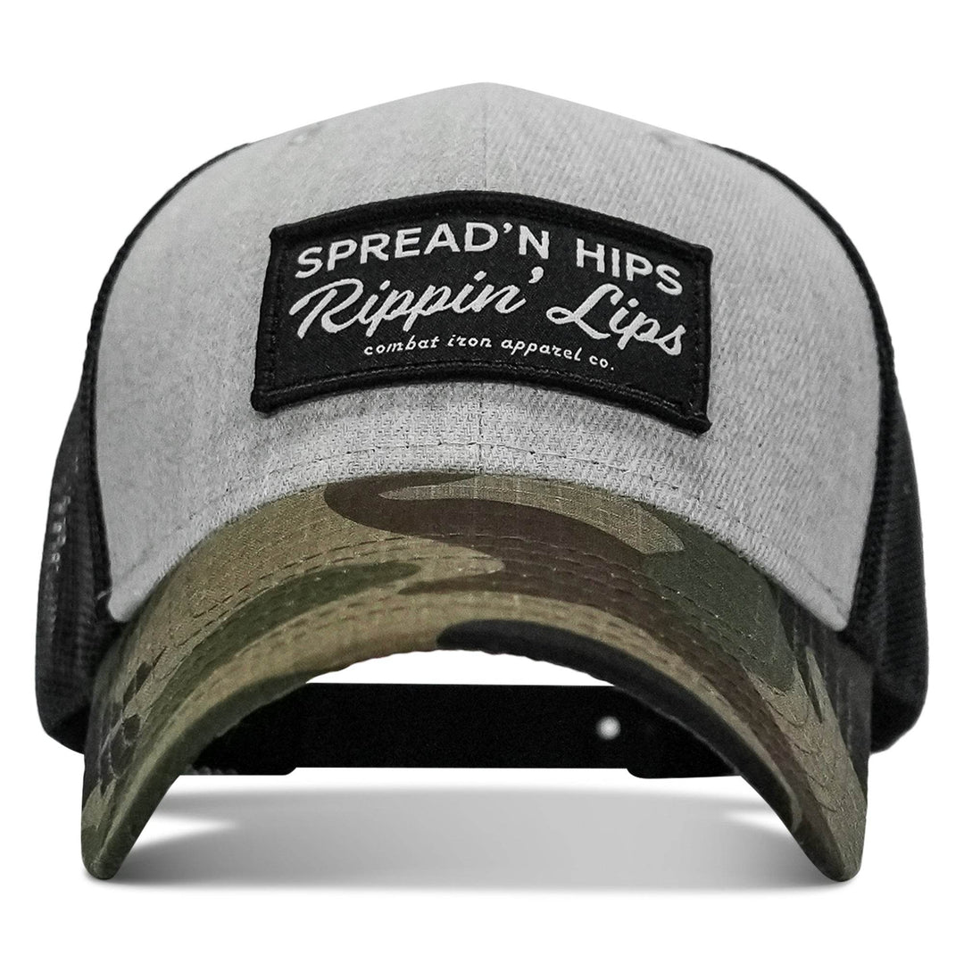 Spreadin' Hips Rippin' Lips Patch Snapback - One Revolver Surfboards