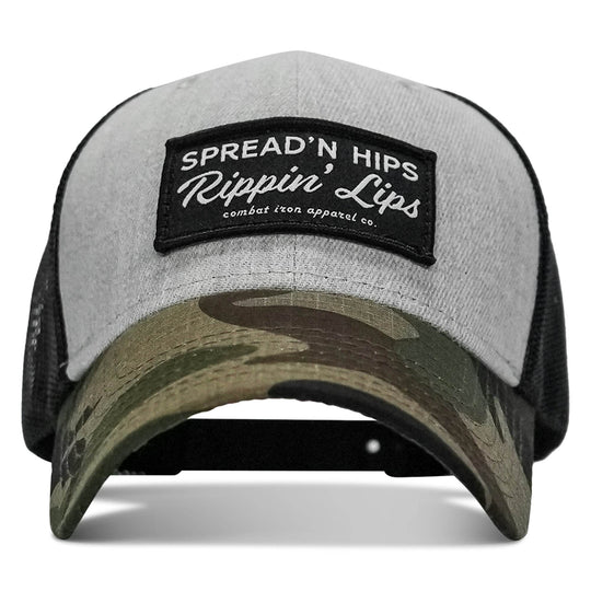 Spreadin' Hips Rippin' Lips Patch Snapback - One Revolver Surfboards