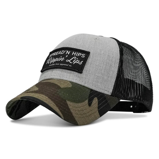 Spreadin' Hips Rippin' Lips Patch Snapback - One Revolver Surfboards