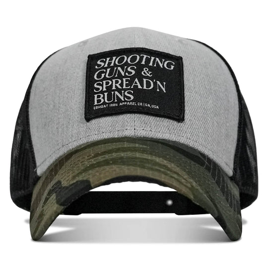 Shooting Guns & Spread'n Buns Patch Snapback Hat - One Revolver Surfboards