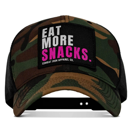 Eat More Snacks Patch Snapback Hat - One Revolver Surfboards
