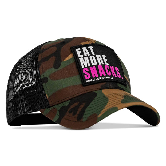 Eat More Snacks Patch Snapback Hat - One Revolver Surfboards