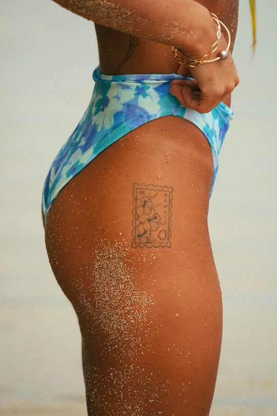 Watercolor High Waist Bottoms - One Revolver Surfboards