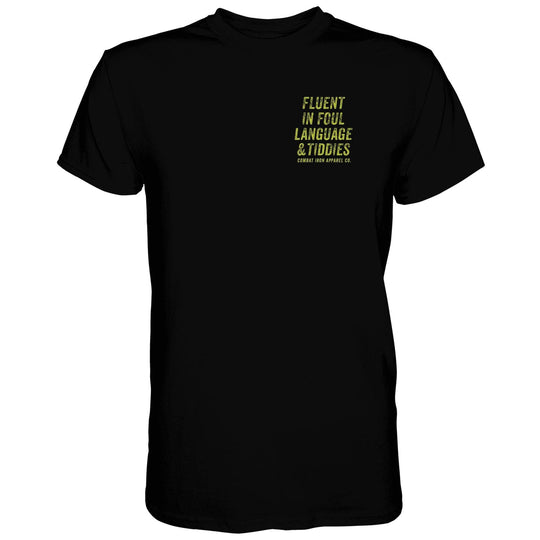 Fluent In Foul Language and Tiddies Men's T-Shirt - One Revolver Surfboards