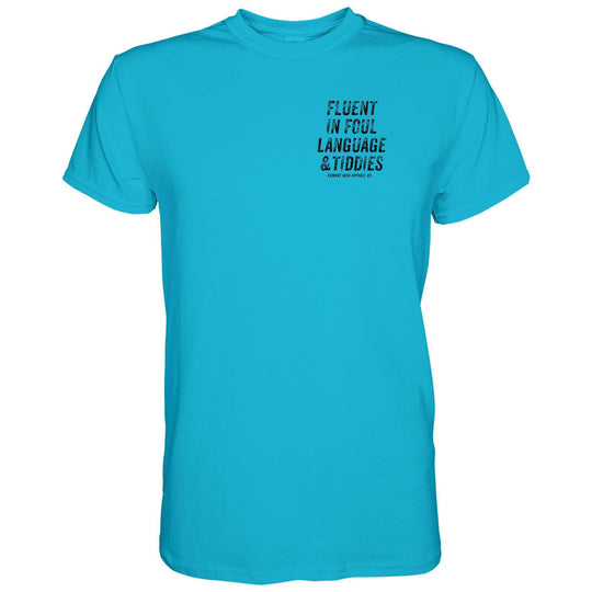Fluent In Foul Language and Tiddies Men's T-Shirt - One Revolver Surfboards