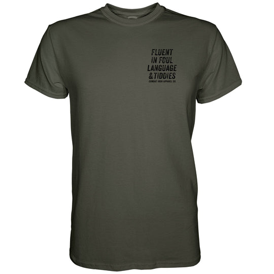 Fluent In Foul Language and Tiddies Men's T-Shirt - One Revolver Surfboards