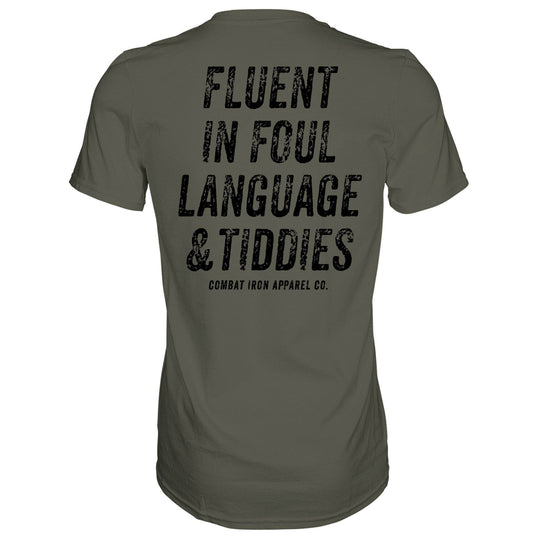 Fluent In Foul Language and Tiddies Men's T-Shirt - One Revolver Surfboards
