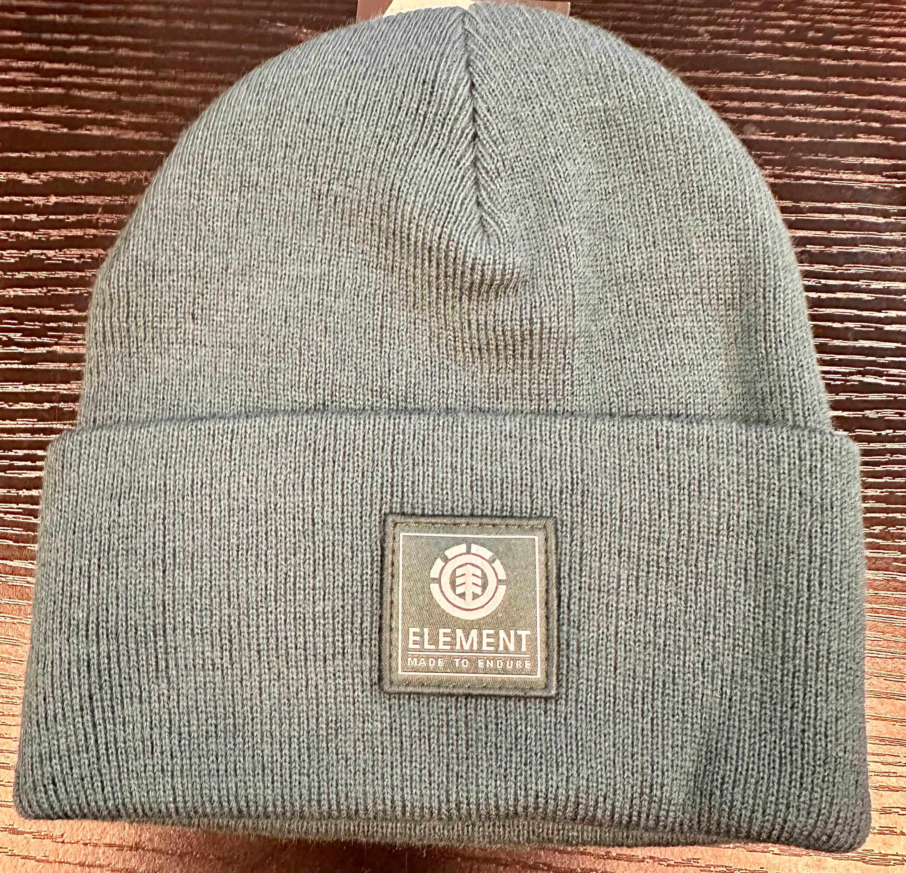 Element Youth Dark Green Beanie - One Revolver Surfboards
