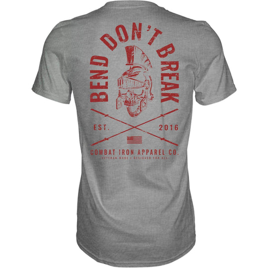 Bend Don't Break Barbell Skull Men's T-Shirt - One Revolver Surfboards