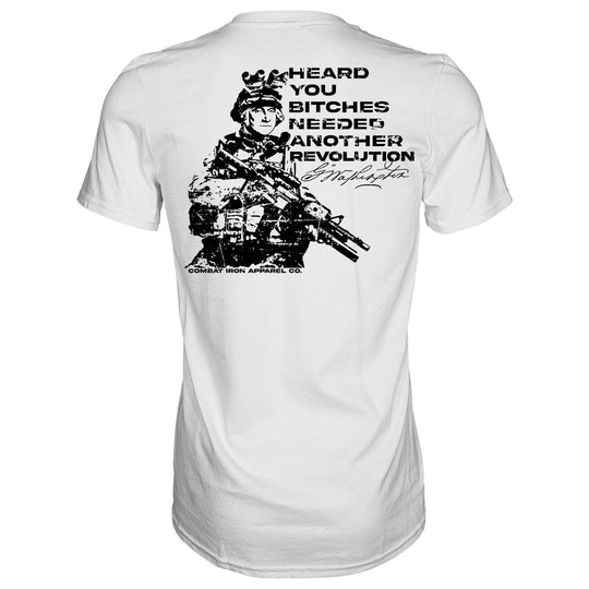 George Washington: Heard You B*tches Needed Another Revolution Men's T-Shirt - One Revolver Surfboards