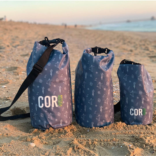 Dry Bags (Hawaiian Print): 3L, 5L, 10L, 15, and 3-Packs - One Revolver Surfboards