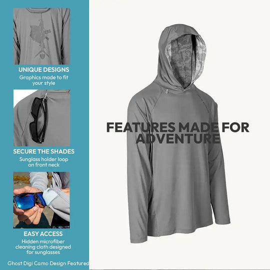Hooded Performance Long Sleeve Shirt - One Revolver Surfboards