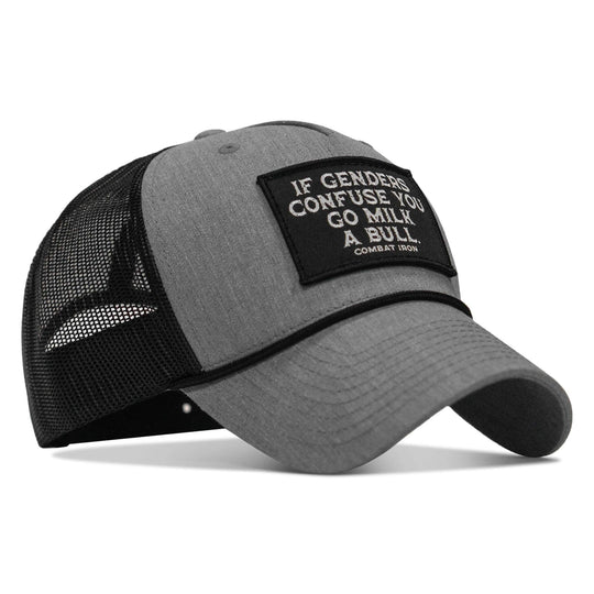 If Gender Confuses You Go Milk A Bull Patch Rope Snapback Hat - One Revolver Surfboards
