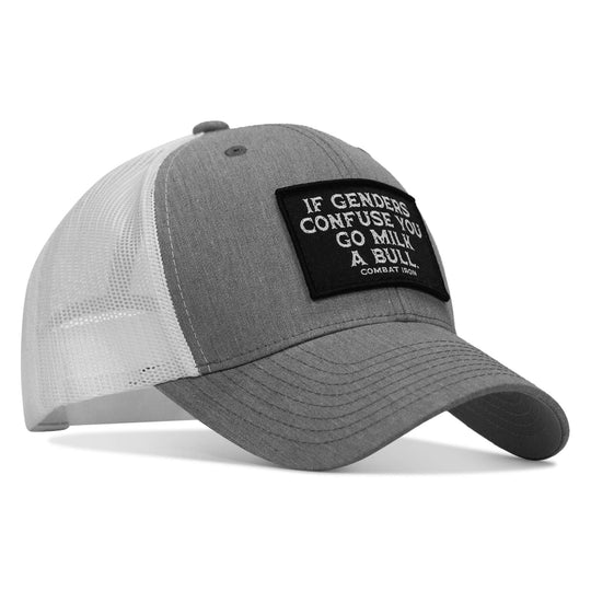 If Genders Confuse You, Go Milk A Bull Patch Snapback Hat - One Revolver Surfboards