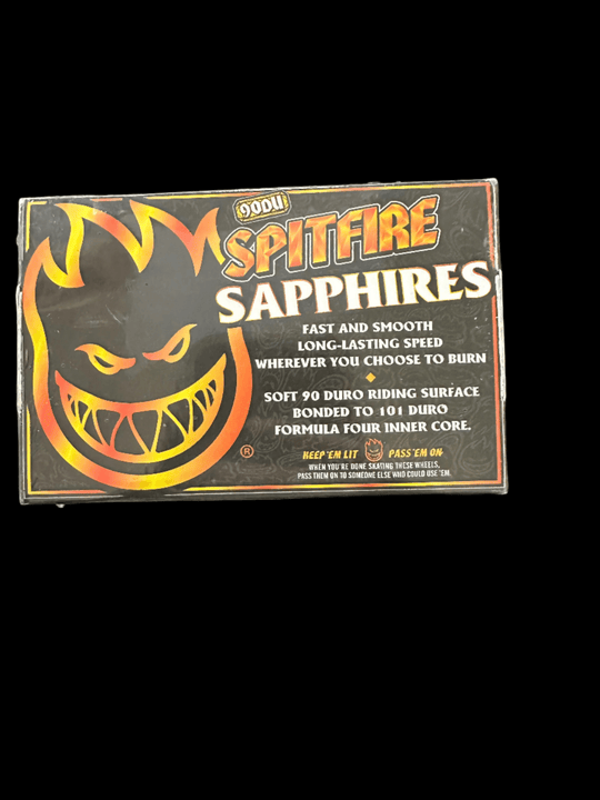 Spitfire Sapphires Conical Full Neon Orange 56mm Skateboard Wheels - One Revolver Surfboards
