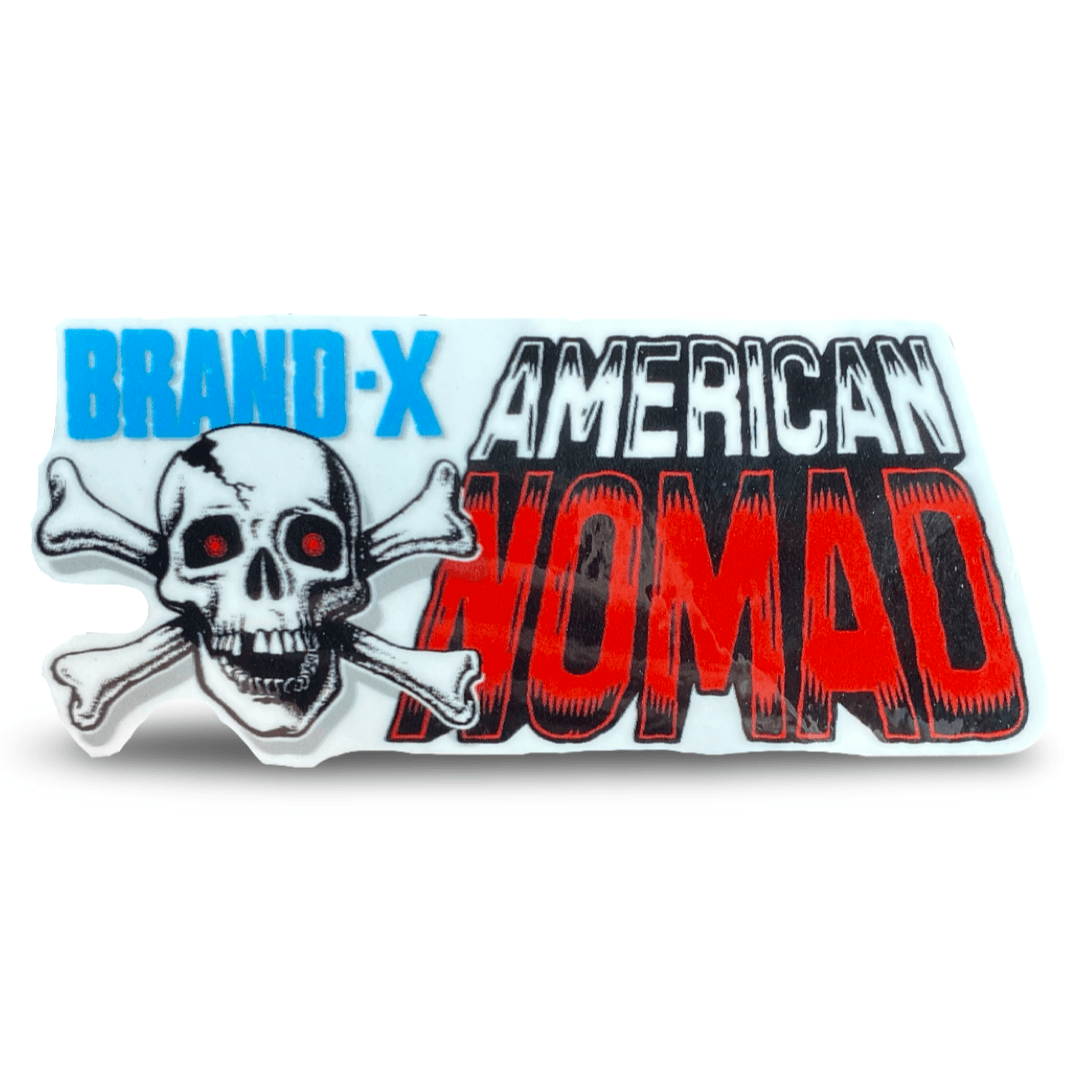 Brand-X-American Nomad Sticker 3” - Bumper Stickers - One Revolver Surfboards
