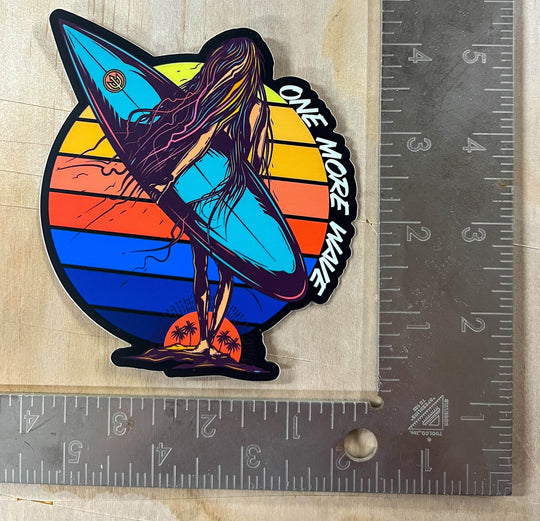 Salty Hair, Don’t Care Sticker - One Revolver Surfboards