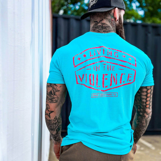 LIVING IN THE VIOLENCE MEN’S T-SHIRT - One Revolver Surfboards
