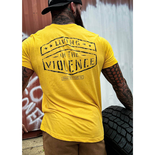 LIVING IN THE VIOLENCE MEN’S T-SHIRT - One Revolver Surfboards