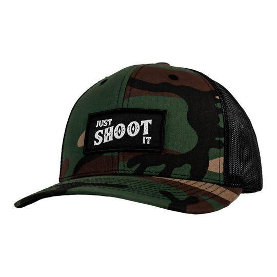 Just Shoot It Patch Snapback Hat - One Revolver Surfboards