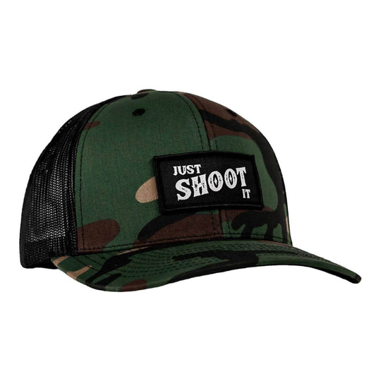 Just Shoot It Patch Snapback Hat - One Revolver Surfboards