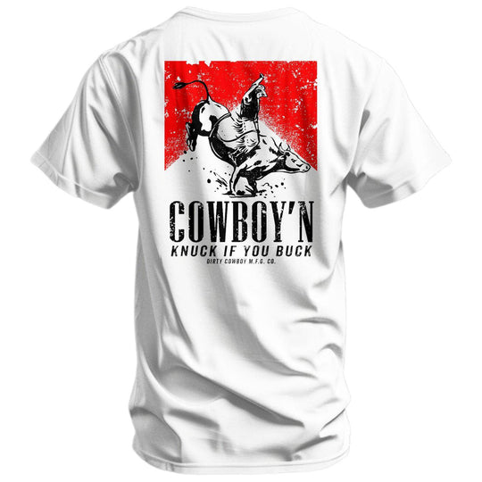 Cowboy'n | Knuck If You Buck Men's T-Shirt - One Revolver Surfboards