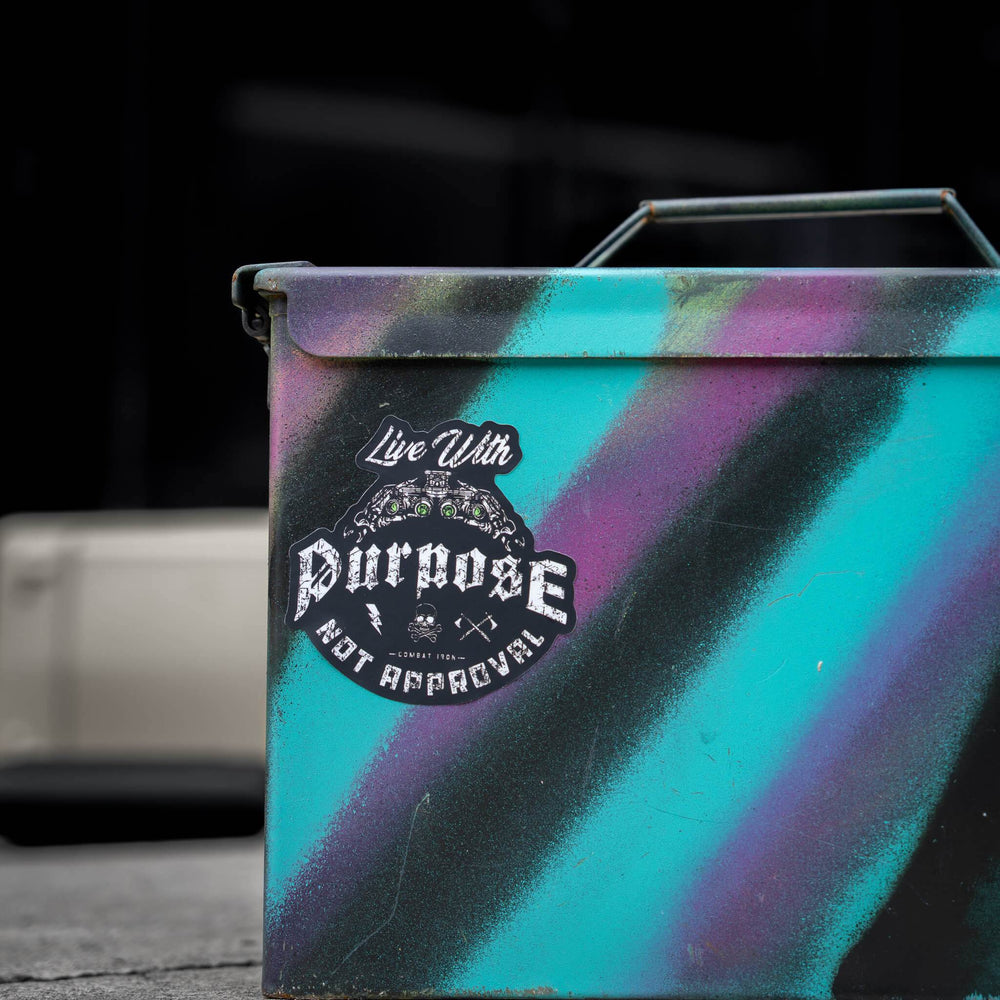 Live With Purpose, Not Approval Decal - One Revolver Surfboards