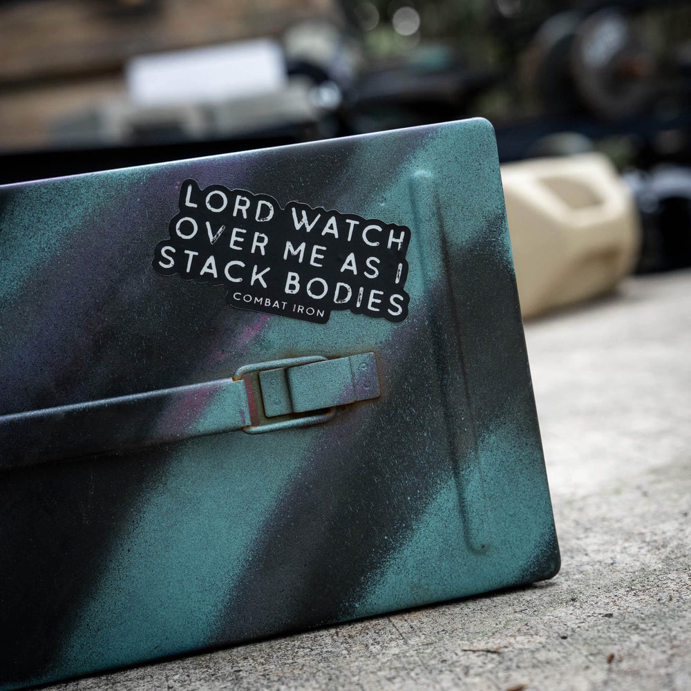 Lord Watch Over Me As I Stack Bodies Decal - One Revolver Surfboards