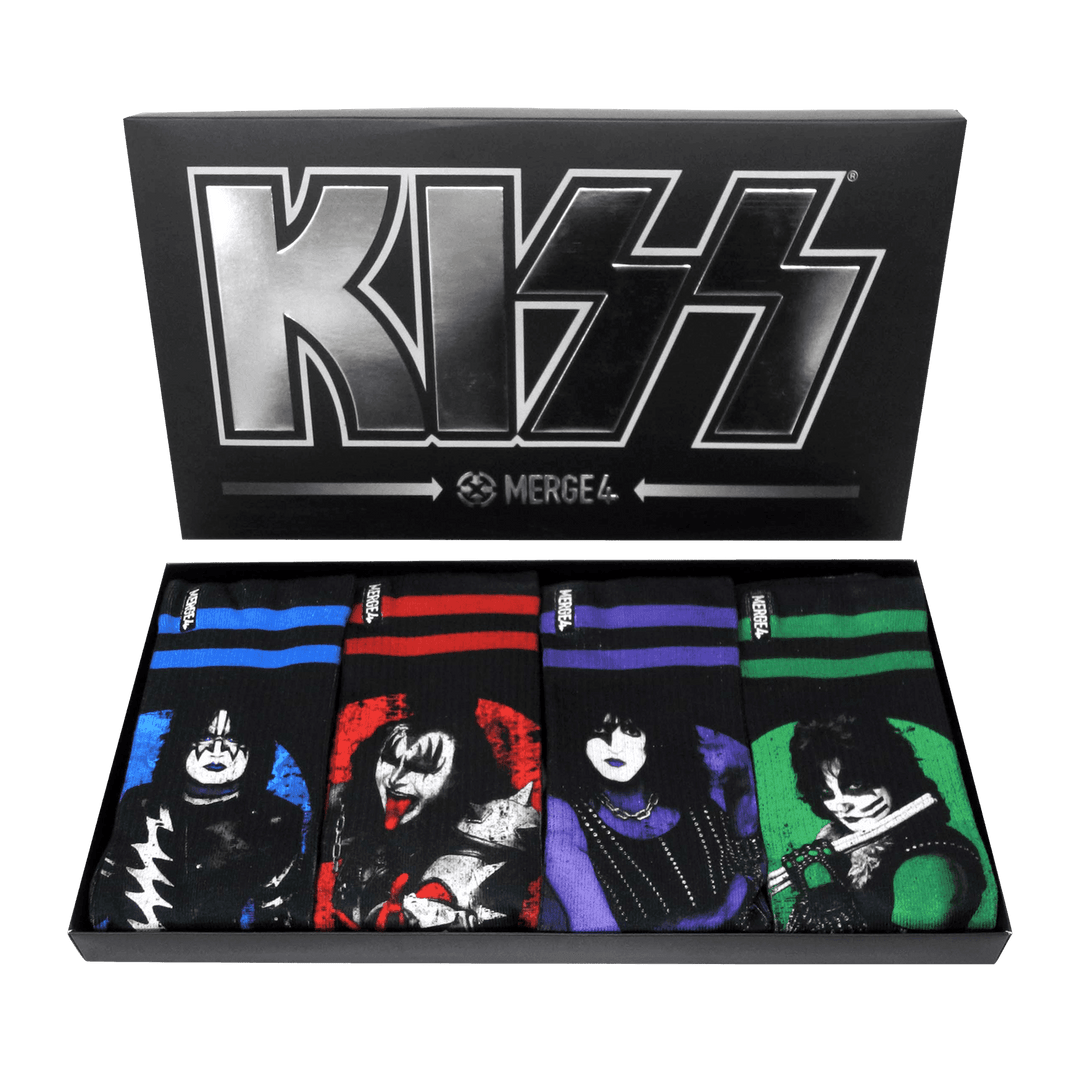 Merge4 KISS Collection LTD Crew Socks Box Set (4 Pairs) - One Revolver Surfboards