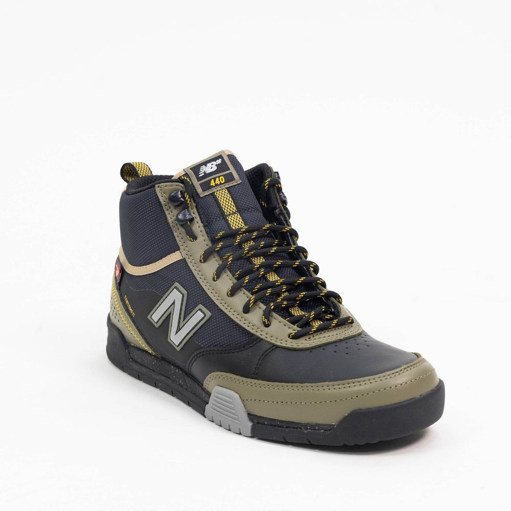 New Balance Numeric 440 High Trail - Black with Olive - One Revolver Surfboards