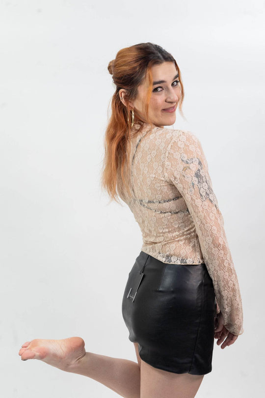 Emory Park Moto Mini Skirt - Black - One Revolver Surfboards