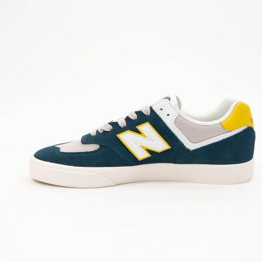 New Balance Numeric 574 VULC - Deep Ocean with Sunflower (Available in WIDE!) - One Revolver Surfboards