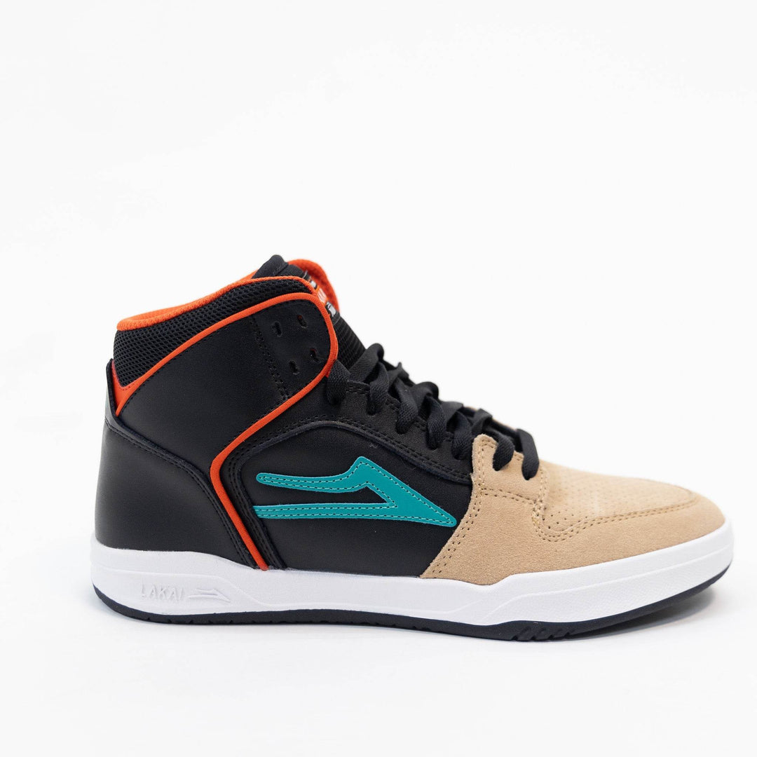Lakai Telford Skate Shoe - Tan/Black Leather - One Revolver Surfboards