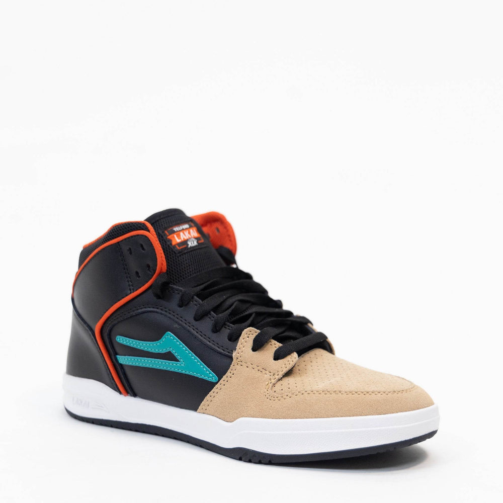 Lakai Telford Skate Shoe - Tan/Black Leather - One Revolver Surfboards