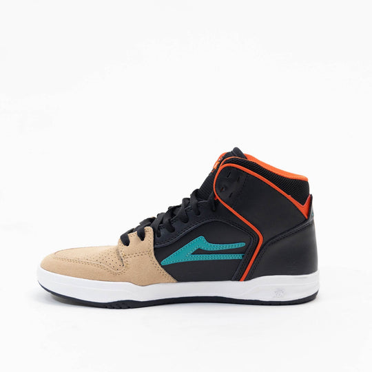 Lakai Telford Skate Shoe - Tan/Black Leather - One Revolver Surfboards