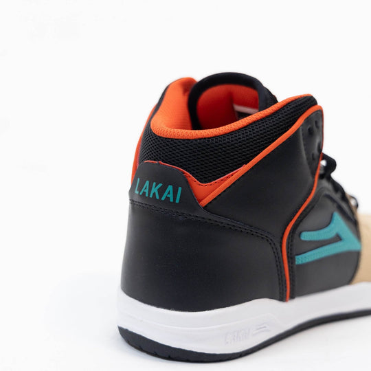 Lakai Telford Skate Shoe - Tan/Black Leather - One Revolver Surfboards