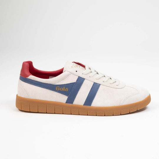 Gola Hurricane Suede - Off White/Moon Light/Deep Red/Gum - One Revolver Surfboards