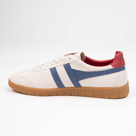 Gola Hurricane Suede - Off White/Moon Light/Deep Red/Gum - One Revolver Surfboards