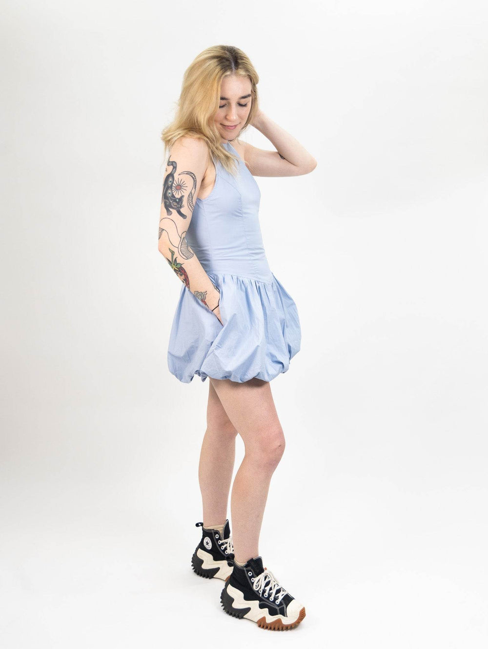 Nia Tamara Dress - Stone Blue - One Revolver Surfboards